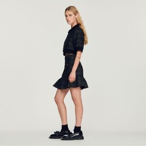 Sandro Paris | Mira Tweed Flared Skirt